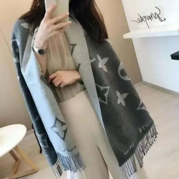 Cashmere L7738 Foulard Winter Tassel Shawl Scarf V Thick Bufanda Designer Long Wraps Women Pashmina Brand Scarf with Hijab Wram 64LX Great Shopping 4You