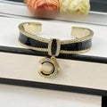 Designer Diamond Bracelet 18K Gold Plated Diamond Bracelet Open Jewelry Luxury Gift Wedding Jewelry Great Shopping 4You