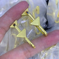 Fashion Hoop Gold Earrings Women Luxury Designer Letters Crystal Studs Embossed Stamp With Box Great Shopping 4You