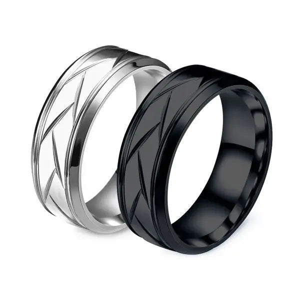 Stainless Steel Ring with Titanium Finish: Durable Fashion Statement for Modern Men Fashionable and Stylish Titanium Steel Ring for Single Trendy Men Great Shopping 4You