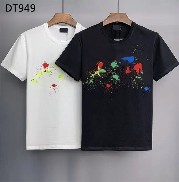 Men's T-Shirts 22SS Letter Print mens t-shirt Hip Hop Shorts Cotton tops tee poloshirt shirt men DSQ 3g Designers men women D2 t shirts dt001 Great Shopping 4You