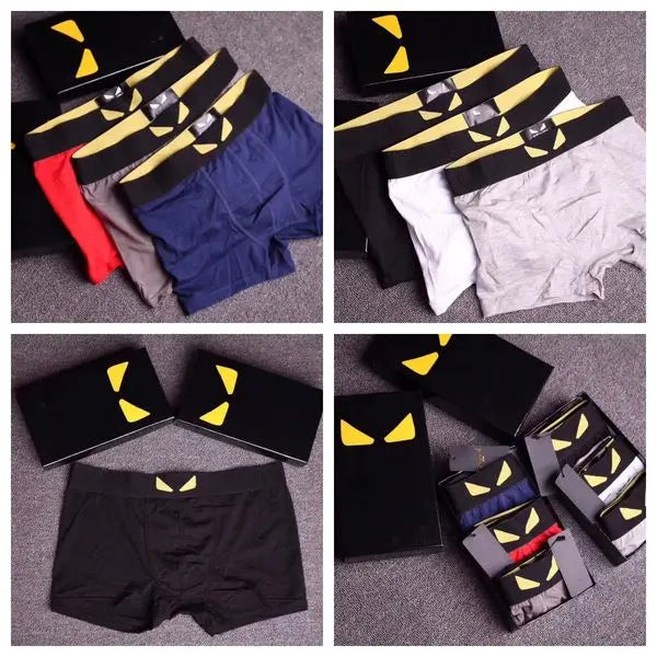 Fashion Men Underpants Designer boxers for men Boxers Sports Luxury Brand Printed Mens Underwear 3 pieces/box Great Shopping 4You