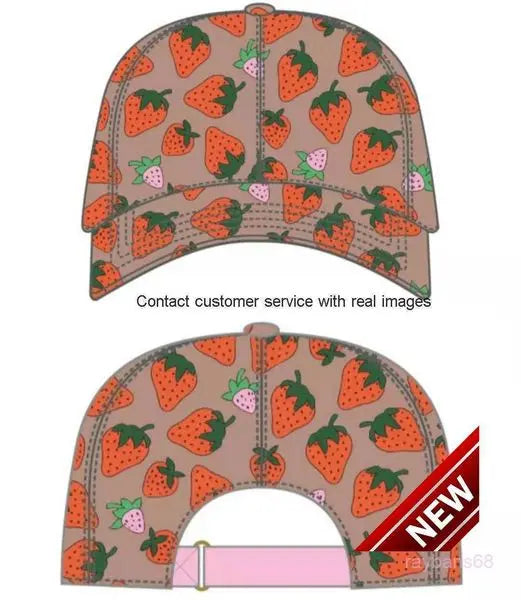 8823ss Quality Strawberry Baseball Caps Man's Cotton Cactus Classic Letter Ball Summer Women Sun Hats Outdoor Adjustable Sguc Great Shopping 4You