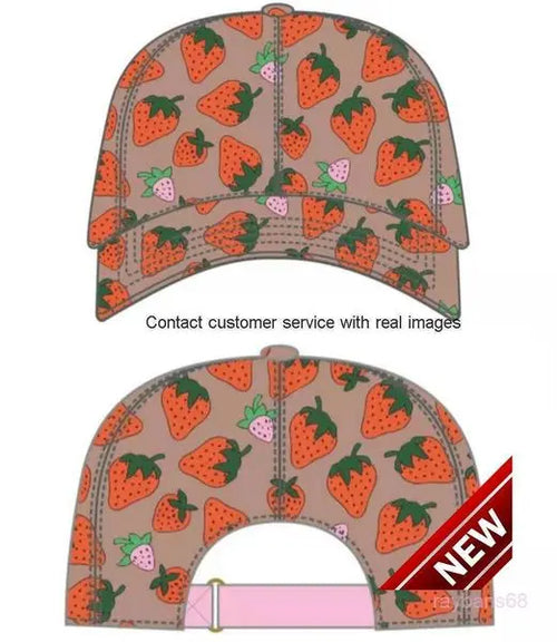 8823ss Quality Strawberry Baseball Caps Man's Cotton Cactus Classic Letter Ball Summer Women Sun Hats Outdoor Adjustable Sguc Great Shopping 4You
