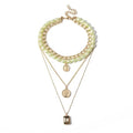 Fashion gold chain bracelet necklace for women party wedding engagement lovers gift jewelry Great Shopping 4You