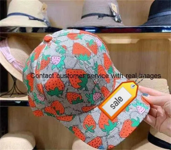 88High quality strawberry baseball caps man's cotton cactus classic letter Ball caps summer women sun hats outdoor adjustable Snapback Cap girl's cute visor2 Great Shopping 4You