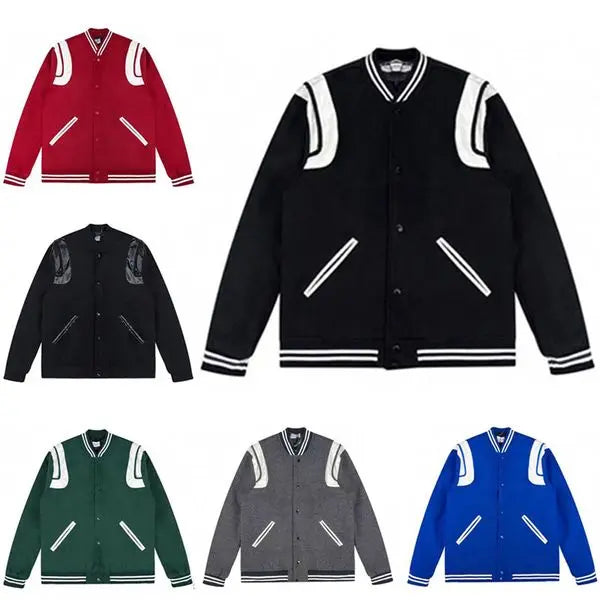 new fashion Baseball Coat Uniform Fashion Jacket Single Breasted Warm Jackets Couples Women Men Varsity Coats Men's Designer Clothing Great Shopping 4You