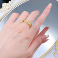 Sophisticated Francophile Charm: Classic Four-Leaved Lucky Ring Crafted from Sparkling Crystals Great Shopping 4You