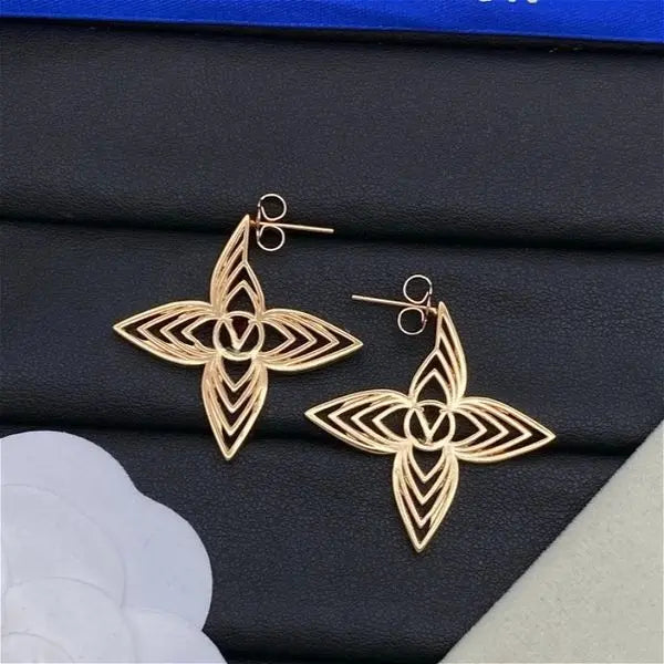 Classic Simple Earring Designer Earrings 18K Gold Plated Luxury Earring Stud Hoop Earrings for Woman Jewelry Gift High Quality Great Shopping 4You