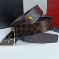 belts for men Triangle logo 100% genuine leather cowhide belt Mens designer belt womens belt fashion golden silver smooth buckle plaid unisex letters belts Great Shopping 4You
