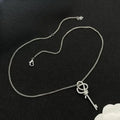 Designer Necklace Luxury Womens Diamond Key-shaped Pendant Necklace Simple 18k Gold Plated Sweater Necklace Wedding Party Jewerlry Great Shopping 4You