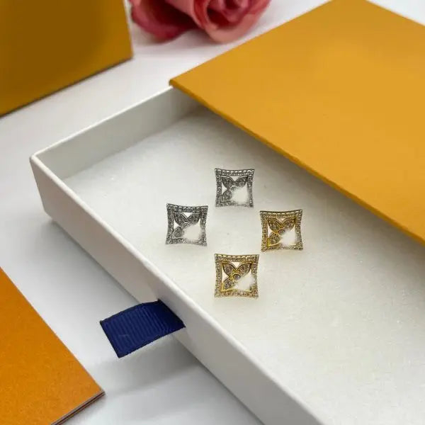 Classic Earrings High Quality Luxury Brand Desinger 18K Gold Plated Stud Crystal Wedding Party Jewelry Accessories Gift Great Shopping 4You