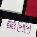 2024 New Fashion Womens Big Circle Simple Stud Earrings Hoop Earrings for Woman a-2 Great Shopping 4You