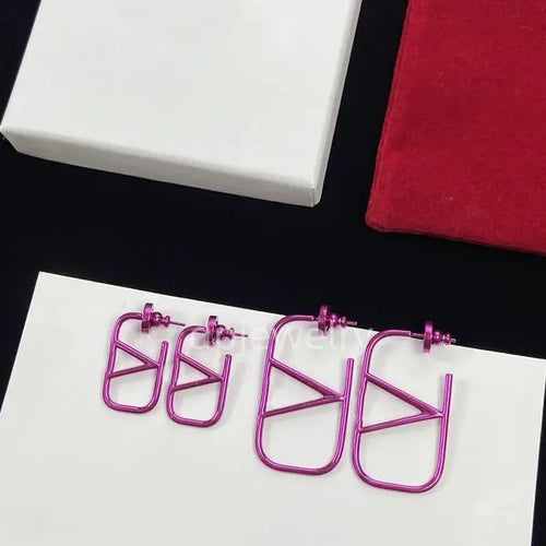 2024 New Fashion Womens Big Circle Simple Stud Earrings Hoop Earrings for Woman a-2 Great Shopping 4You