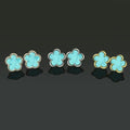 Designer Clover Studs Vintage Four Leaf Clover Charm Stud Earrings Mother-of-Pearl Stainless Steel silver gold Studs Agate rose for Women Great Shopping 4You