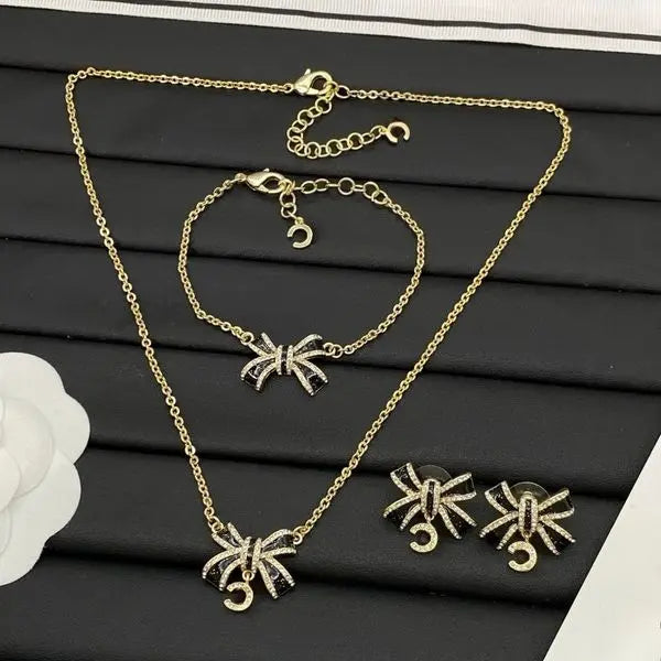 Women's Jewelry Set Holiday Gift Variety Necklace Earrings Bracelet Brooch Designer Jewelry Classic 18K Gold Plated High Quality Christmas Gift Great Shopping 4You