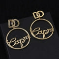 Circle Hoop Earrings Ear Studs Designer Hoop Earrings Luxury Classic Letter Earrings Women Men Earring Brass 18k Gold Earrings Gift Great Shopping 4You