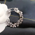 Elegant Gold Plated Brand Designer Letters Brooch Fashion Famous Women Alloy Letter Pearl Crystal Rhinestone Suit Pin Jewelry Accessories Great Shopping 4You