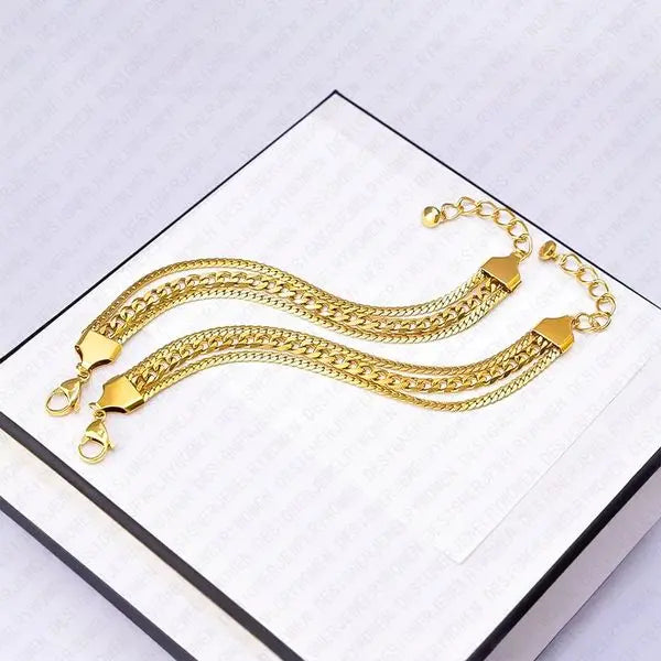Designer Bracelet Bracelet for Women Bracelets 18K Gold Plated Bangle Stainless Steel Bangles Luxury Jewlery Designer for Women Elegant Timeless Gift Premium Great Shopping 4You