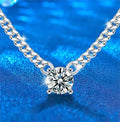 Moissanite Cuban Link Necklace for Men, 925 Silver Chain, No Tarnish, Amazon Bestseller, with Pendant, Luxury Lockets Great Shopping 4You