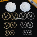 Luxury Designer Elegant Gold and Silver earring necklace Bracelet Fashion Women's Letter Pendant Clover Bracelet Wedding Special Design Jewelry Quality-2 Great Shopping 4You