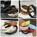 Designer Headband Women's Retro Classic Letter Design High-quality Leather Headband Lifting Head Wide-brimmed Headband Simple Temperament Multiple Styles Great Shopping 4You