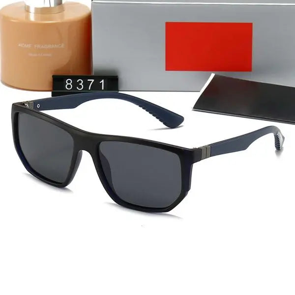 Designer sunglasses ray sunglasses for women and men New Polarized Sunglasses Square Frame Fashion Trend Leisure Unisex 8371 With Box Great Shopping 4You