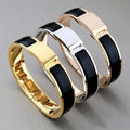 Luxury Jewelry Bracelet Designer Bracelets Bangle Silver Gold High Quality Large Letters 19 Colors Select Classic Couple Enamel Bracelet Valentine's Day Gift Great Shopping 4You
