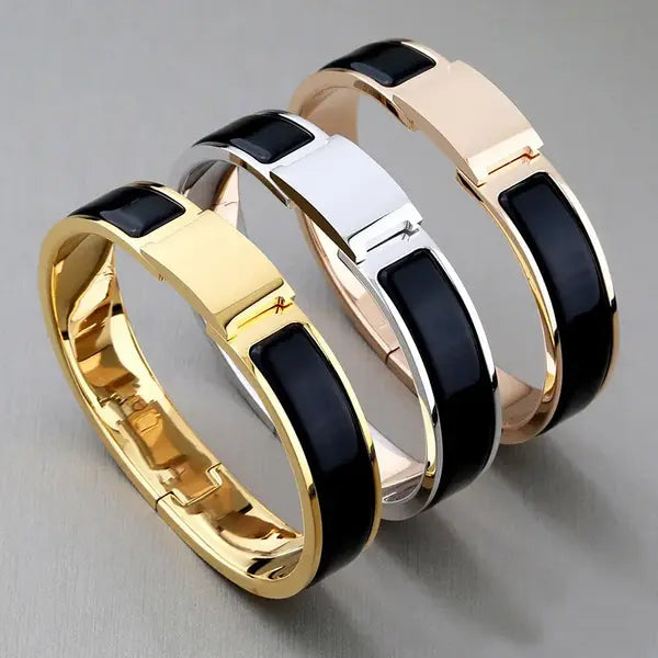 Luxury Jewelry Bracelet Designer Bracelets Bangle Silver Gold High Quality Large Letters 19 Colors Select Classic Couple Enamel Bracelet Valentine's Day Gift Great Shopping 4You