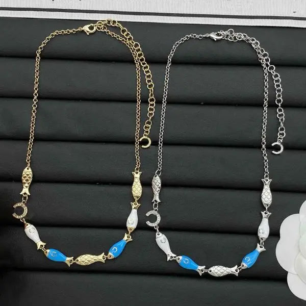 Luxury Necklace Women Designer Pendant Bracelet Choker High Quality Chain Necklace Wedding Party Jewelry Great Shopping 4You