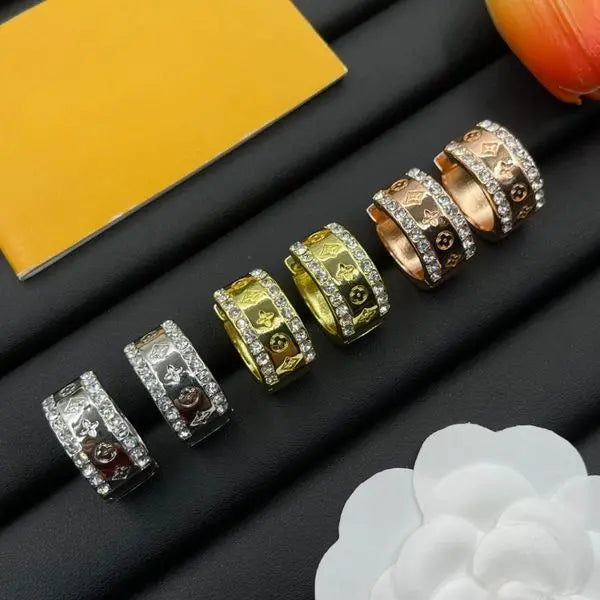 Luxury Earrings for Women Hoop Earrings with Diamond Designer Brand Earrings European and American Style 18K Gold Earring High-quality Great Shopping 4You