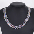 Charming Male Jewelry Accessory: Polished Rhodium Plated Chunky Curb Band Featuring Vibrant Semi Precious Beads Great Shopping 4You