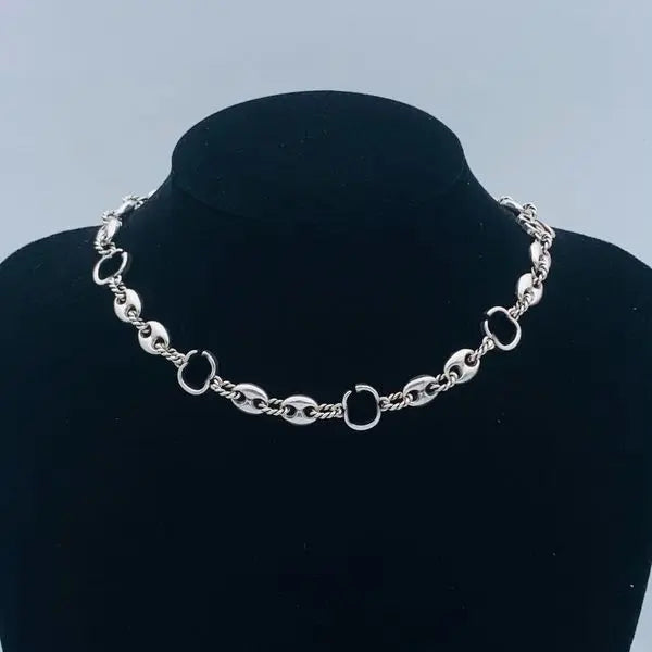 Luxury Gold Sliver Chain Womens Pendant Designer Necklace Jewelry Bracelet Necklaces for Women Couple Wedding Party Great Shopping 4You