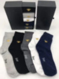 designer socks for men Socks Women Men High Quality Cotton All-Match Classic Ankle Breathable Football Basketball Socks 5 pieces/box Great Shopping 4You