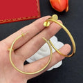 Designer Earrings for Woman Luxury Diameter Circle Simple Gold Silver Hoop Earring Jewelry Womens Fashion Gifts Letter Design Great Shopping 4You