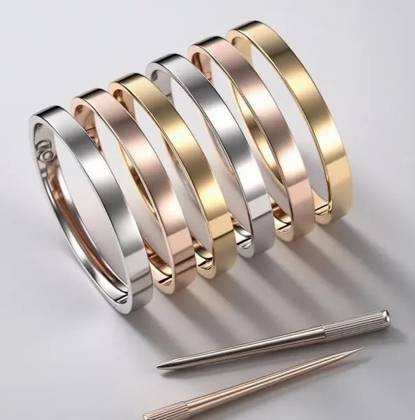sier for women bracelet Gold Plated 6mm love bangle high quality charm designer gold womens jewelry Great Shopping 4You