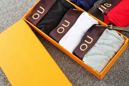 boxers for men Fashion Men Underpants Designer Breathable Boxers Sports Luxury Brand Printed Mens Underwear 3 pieces/box Great Shopping 4You