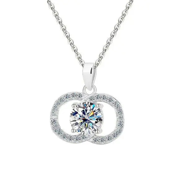 Jewelry Pendant Necklaces Fashionable and Minimalist Exquisitely Designed Moissanite Necklace for Women, High End Jewelry in Style Great Shopping 4You