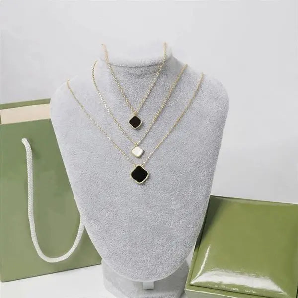 Necklaces Designer Necklace Fashion Mini Pendant Women's Jewelry Fritillaria Clover Design Gold 4 Color Elegant Temperamental Great Shopping 4You