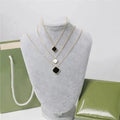 Necklaces Designer Necklace Fashion Mini Pendant Women's Jewelry Fritillaria Clover Design Gold 4 Color Elegant Temperamental Great Shopping 4You