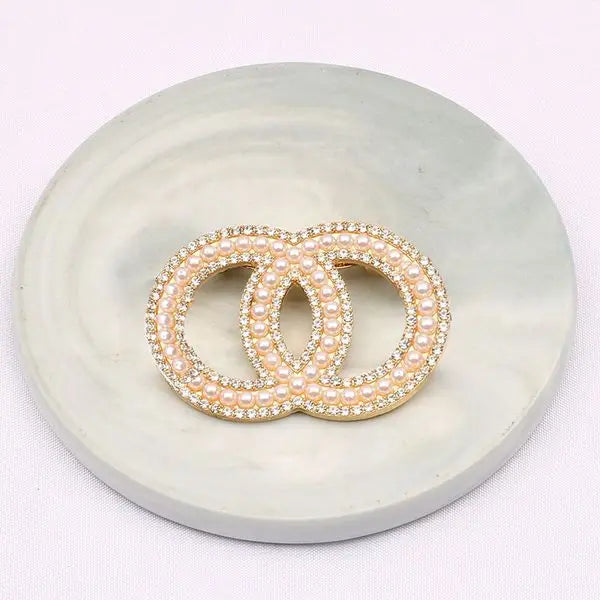 Pins Brooches Women Gold Sier Crystal Pearl Rhie Cape Buckle Brooch Suit Pin Wedding Party Jewelry Womens Accessories Gifts Great Shopping 4You