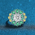 Sophisticated Ladies' 925 Sterling Bracelet Featuring Shimmering Emerald-Toned Gemstones Great Shopping 4You