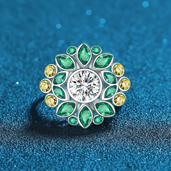 Sophisticated Ladies' 925 Sterling Bracelet Featuring Shimmering Emerald-Toned Gemstones Great Shopping 4You