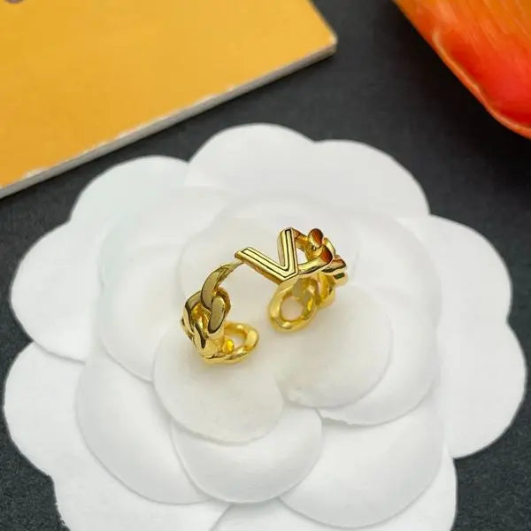 Designer Rings Letter Crystal Band Rings Gold Plated Opening Ring For Women Party Fashion Jewelry Gift Great Shopping 4You