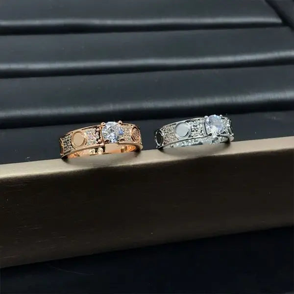 Fashionable Wedding Ring Popular Designer Ring 18k Gold Plated Classic Quality Jewelry Accessories Selected Lovers Gifts 5-11 Great Shopping 4You