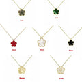 Luxurious Lady's Stone Necklace - Classic Pearl Mother-of-pearl Style - High-quality Version - Clover Jewelry - Accessory - Available in Multiple Colors Great Shopping 4You