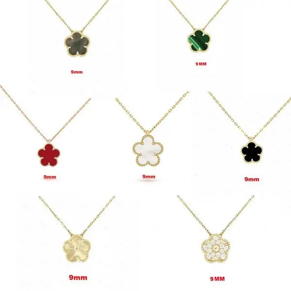 Luxurious Lady's Stone Necklace - Classic Pearl Mother-of-pearl Style - High-quality Version - Clover Jewelry - Accessory - Available in Multiple Colors Great Shopping 4You