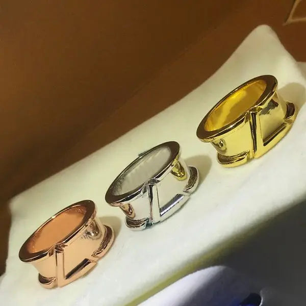 Designer Fashion Ring Top Quality Jewelry for Man Women Classic Luxury Ring Personality Accessories Gold Silver Rose 5 Styles Optional Great Shopping 4You