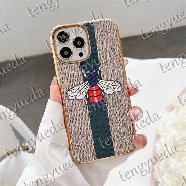 Fashion Designer Phone Cases for iphone 11 12 13 14 pro max Xs XR Xsmax 7 8 plus Luxury Electroplated Frame Leather Phone Case Cover with box Great Shopping 4You
