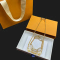 Fashion Jewelry Set Designer Necklace Simple Letter Bracelet for Women Man High Quality Great Shopping 4You